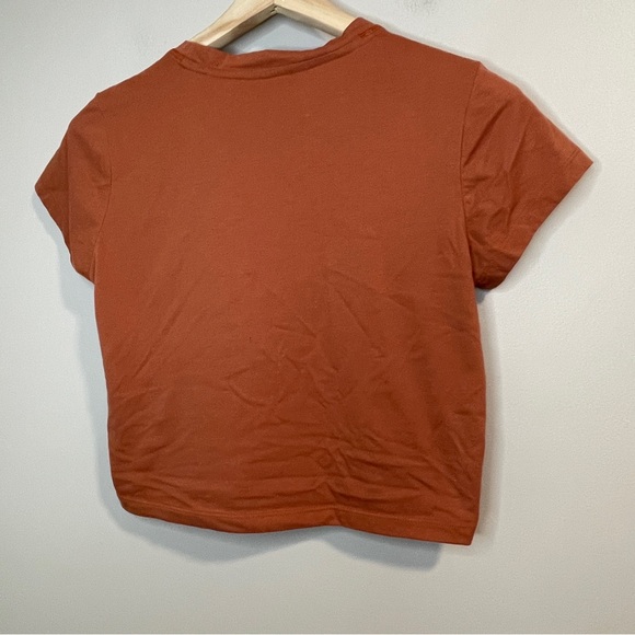 Roadster Life Crop Tee and Sweatpants set Rust with Graphic Detail - Picture 4 of 11